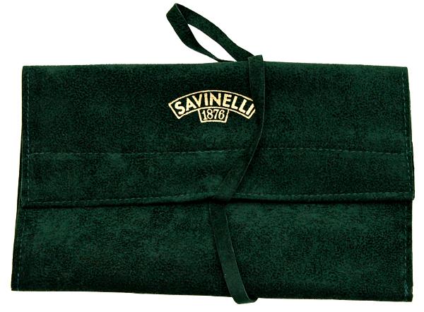 Pipe Accessories Savinelli Velvet Pouch Green