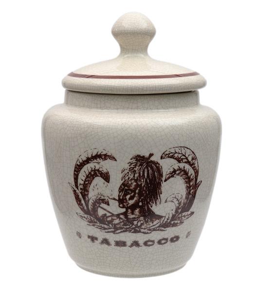 Pipe Accessories Savinelli Small Antique Ceramic Tobacco Jar