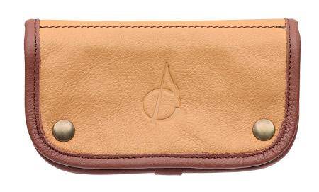 Pipe Accessories Claudio Albieri Italian Leather Tobacco Pouch Deluxe Tan/Chestnut