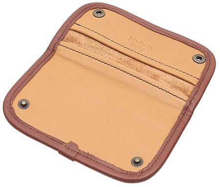 Pipe Accessories Claudio Albieri Italian Leather Tobacco Pouch Deluxe Tan/Chestnut