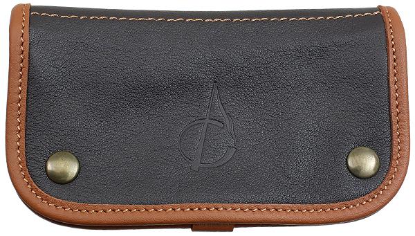 Pipe Accessories Claudio Albieri Italian Leather Tobacco Pouch Deluxe Chocolate/Russet