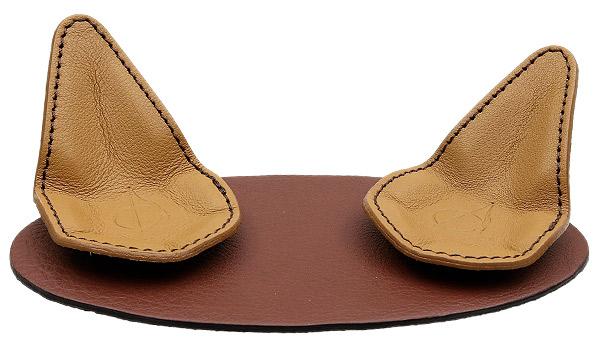 Pipe Accessories Claudio Albieri 2 Pipe Leather Magnetic Stand Brown/Tan