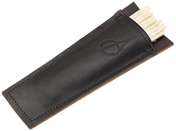 Pipe Accessories Claudio Albieri Leather Cleaners Holder Black