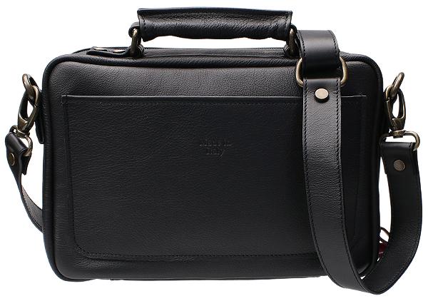 Pipe Accessories Claudio Albieri Italian Leather Elegance 4 Pipe Bag Black/Red