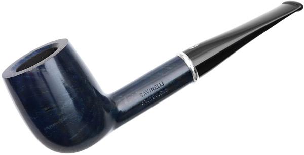 Smooth Savinelli Arcobaleno 111 Blue Tobacco Pipe