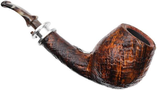 Neerup P. Jeppesen Salmon Silver Sandblasted Bent Egg