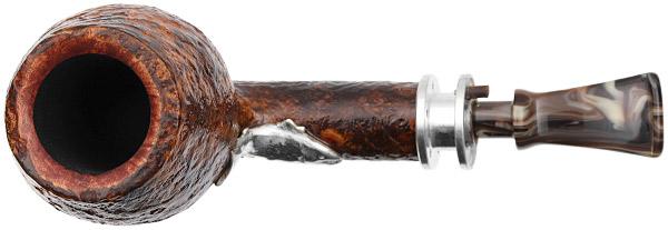 Neerup P. Jeppesen Salmon Silver Sandblasted Bent Egg