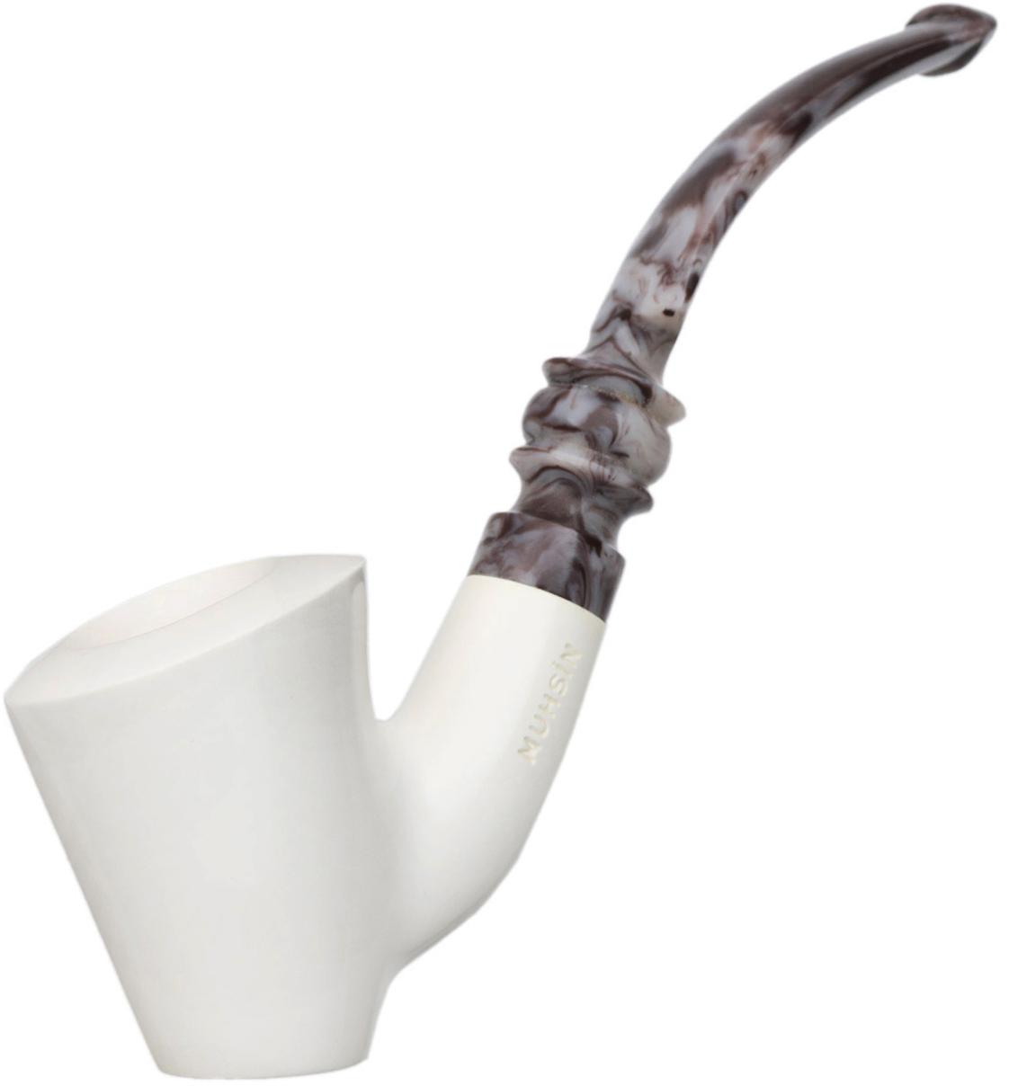 AKB Meerschaum Smooth Bent Dublin (Muhsin) (with Case)