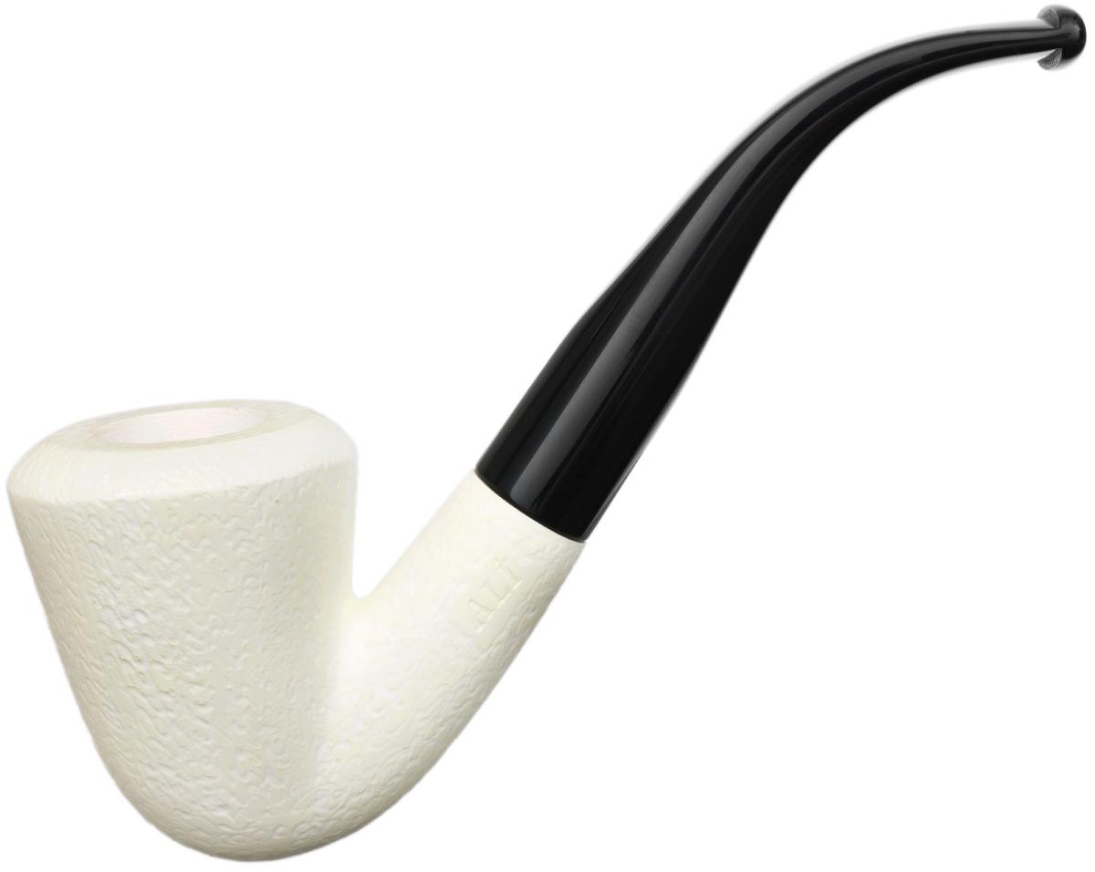 AKB Meerschaum Rusticated Bent Dublin (Ali) (with Case)