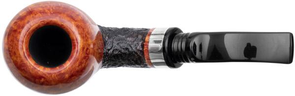 Winslow Partially Rusticated Bent Apple with Silver (9mm) (E)