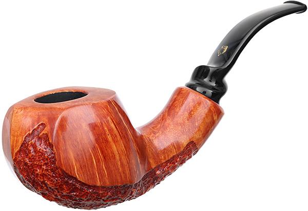 Crown Partially Rusticated Paneled Bent Pot (9mm) (Viking)