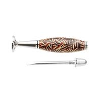 Pipe Tools & Supplies 8deco Buddha Belly Tamper Brown and Tan Mosaic