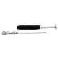 Pipe Tools & Supplies 8deco Black Leather Double Ended Tamper