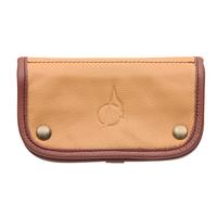 Pipe Accessories Claudio Albieri Italian Leather Tobacco Pouch Deluxe Tan/Chestnut