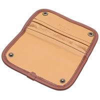 Pipe Accessories Claudio Albieri Italian Leather Tobacco Pouch Deluxe Tan/Chestnut