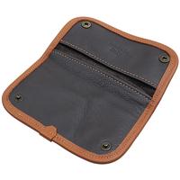 Pipe Accessories Claudio Albieri Italian Leather Tobacco Pouch Deluxe Chocolate/Russet