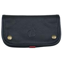 Pipe Accessories Claudio Albieri Italian Leather Elegance Tobacco Pouch Deluxe Black/Red