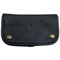 Pipe Accessories Claudio Albieri Italian Leather Tobacco Pouch Deluxe Black