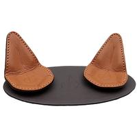 Pipe Accessories Claudio Albieri 2 Pipe Leather Magnetic Stand Dark Brown/Russet