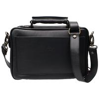 Pipe Accessories Claudio Albieri Italian Leather Elegance 4 Pipe Bag Black/Red
