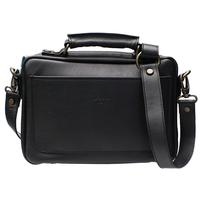 Pipe Accessories Claudio Albieri Italian Leather Elegance 4 Pipe Bag Black/Grey