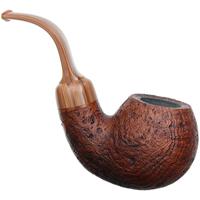 Moonshine Pipe Co Leather Sandblasted Cannonball