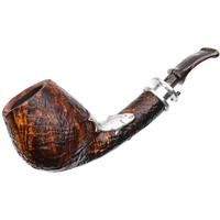 Neerup P. Jeppesen Salmon Silver Sandblasted Bent Egg