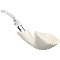 AKB Meerschaum Smooth Bent Dublin with Silver (Tekin) (with Case)