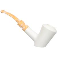 AKB Meerschaum Smooth Bent Dublin Churchwarden (Muhsin) (with Case and Stem)