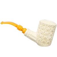 AKB Meerschaum Carved Floral Cherrywood (Mutlu) (with Case)