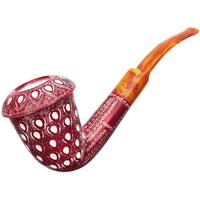 AKB Meerschaum Lattice Calabash (Tekin) (with Case)