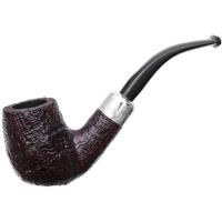 Ashton Pebble Grain Bent Billiard with Silver Army Mount (XXX)