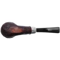 Ashton Pebble Grain Bent Billiard with Silver Army Mount (XXX)