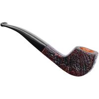 Savinelli Autograph Autograph Mignon Sandblasted Paneled Bent Freehand