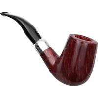 Savinelli Autograph Artisan Smooth Bent Billiard with Silver (9mm)