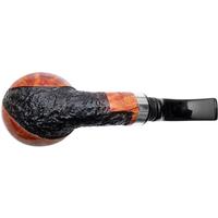 Winslow Partially Rusticated Bent Apple with Silver (9mm) (E)