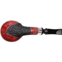 Winslow Partially Rusticated Bent Brandy with Silver (E)