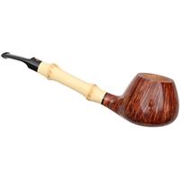 Claudio Cavicchi Brown Smooth Bent Brandy with Bamboo