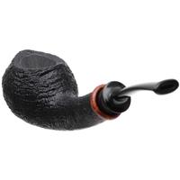 Bill Shalosky Sandblasted Bent Apple with Amboyna Burl (434)