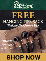 Free Peterson Hanging Wall Rack With Any New Peterson Pipe