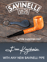 Free Savinelli Keychain With Any New Savinelli Pipe