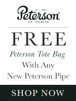 Free Peterson Tote Bag With Any New Peterson Pipe